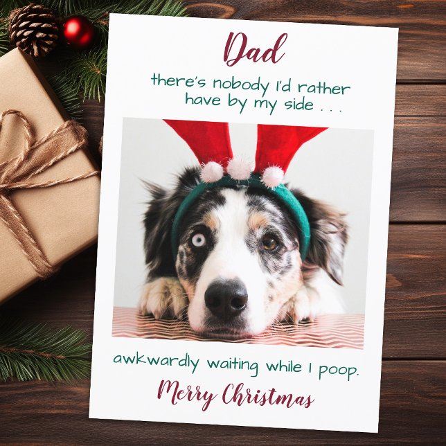Tarjeta Festiva Divertido Mascota Personalizado Foto Perro Papá Fe (Subido por el creador)
