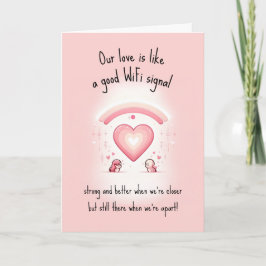 Tarjeta Festiva Divertido Nuestro amor es como | San Valentín dist