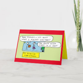 Tarjeta Festiva Divertido Personalizado Chiste Navidades ingleses