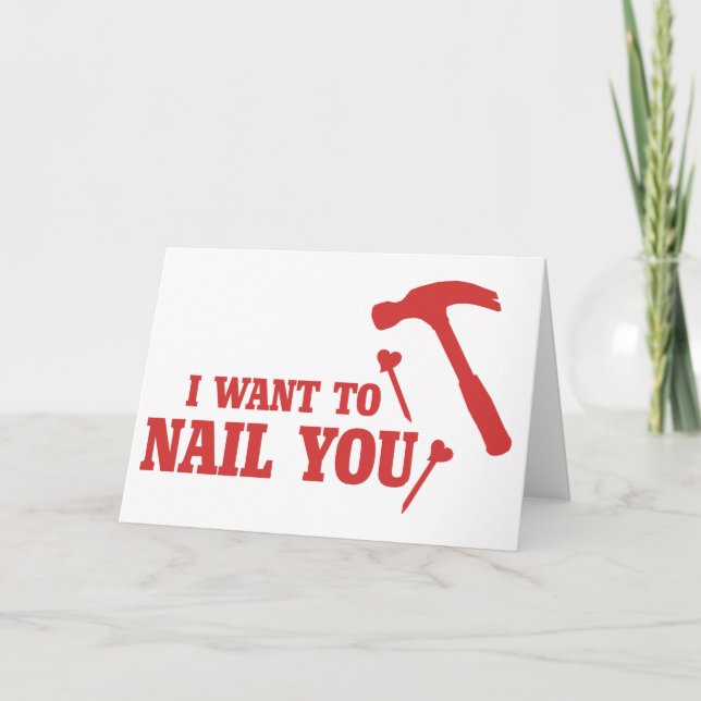 Tarjeta Festiva Divertido San Valentín (Anverso)