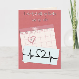 Tarjeta Festiva Divertido San Valentín Mi Médico dijo... v2
