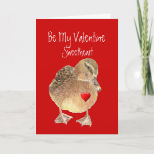 Tarjeta Festiva Divertido sé mi amor querido dulce pato