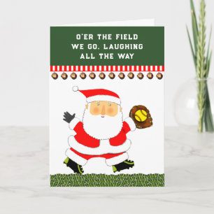 Tarjeta Festiva divertido softball