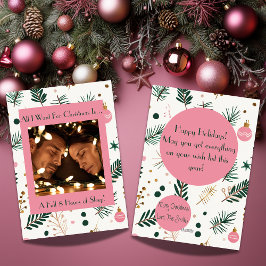 Tarjeta Festiva Divertido todo lo que quiero para los Navidades fo