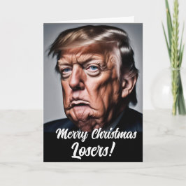Tarjeta Festiva Divertido Trump: "Feliz pérdida de Navidad"
