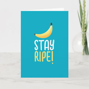 Tarjeta Festiva Divertidos Favoritos de Fiesta de Plátano Retro Ed