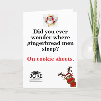 Tarjeta Festiva Divertidos Navidades de Chiste de papá