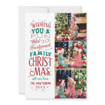 Divertidos Navidades de la vieja moda Tres fotos