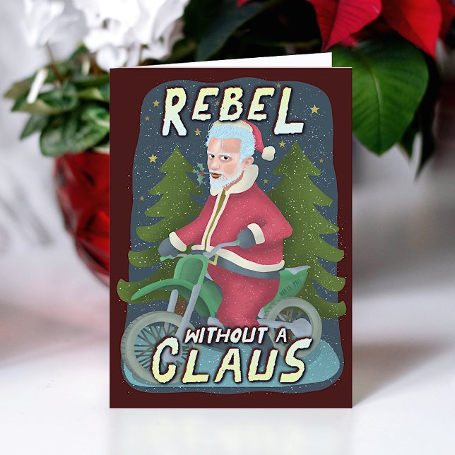Tarjeta Festiva Divertidos Navidades de Santa Claus Humor (Subido por el creador)