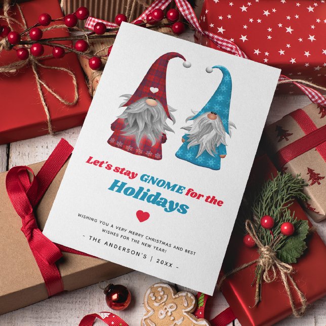 Tarjeta Festiva Divertidos Navidades de 'Sigamos con Gnome por las (Subido por el creador)