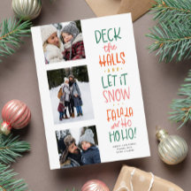 Divertidos y coloridos tres Navidades de fotos