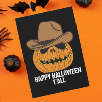 Diviértete Feliz Halloween a todos Vaquero Jack O