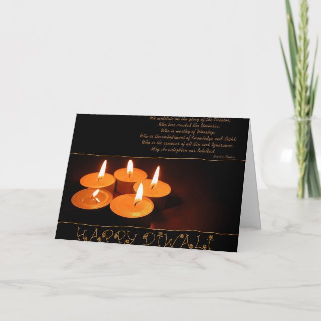 Tarjeta Festiva Diwali 2 (Anverso)