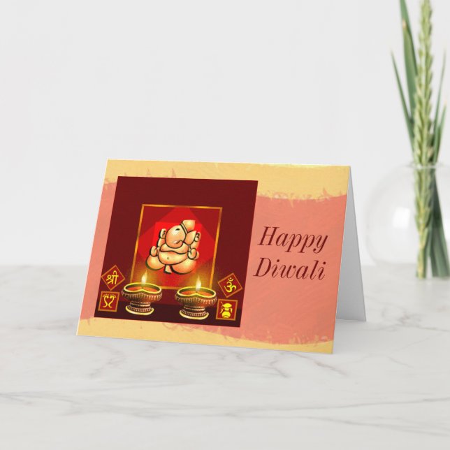 Tarjeta Festiva Diwali 6 (Anverso)
