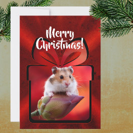 Tarjeta Festiva DIY Red Lotus Navidades