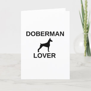Tarjeta Festiva doberman lover