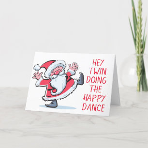 TARJETA FESTIVA *DOBLAR LA FELIZ DANZA VÉASE A LOS NAVIDADES*