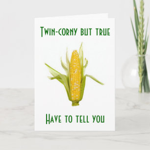 TARJETA FESTIVA DOBLE GRACIAS-CORNY PERO VERDADERO