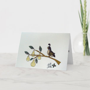 Tarjeta Festiva Doce días de Navidades