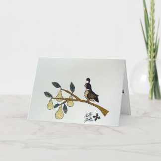Tarjeta Festiva Doce días de Navidades