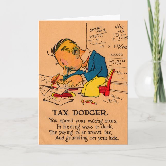 Tarjeta Festiva Dodger fiscal vinagre valentina de los años 1930 (Anverso)