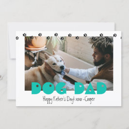 Tarjeta Festiva Dog Dad | Impresiones de pinturas | Día de la Madr