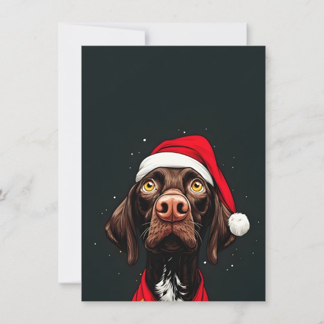 Tarjeta Festiva Dog on Christmas Cards (Anverso)