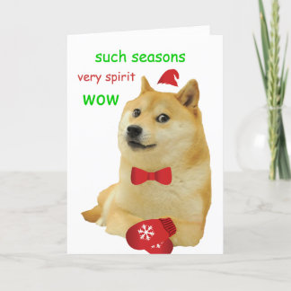 Tarjeta Festiva Doge Funny Meme