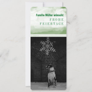 Tarjeta Festiva Doggen Weihnachtskarten mit viel Texto