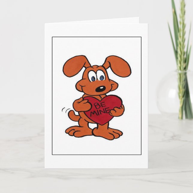 Tarjeta Festiva Doggie Valentine (Anverso)