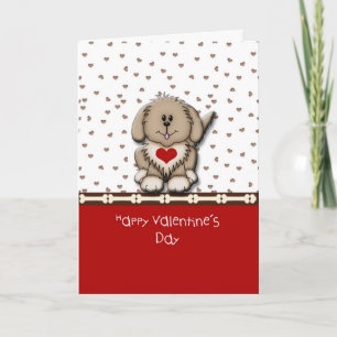Tarjeta Festiva Doggone el día de San Valentín feliz