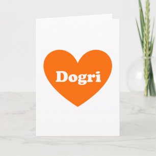 Tarjeta Festiva Dogri