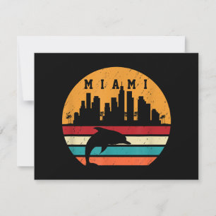 Tarjeta Festiva Dolphin Silhouette Souvenir Dolphin Dolhouette de 