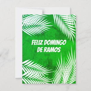Tarjeta Festiva Domingo Feliz de Ramos Domingo Portugués