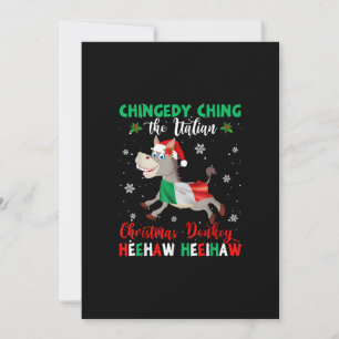 Tarjeta Festiva Dominick El Burro De Navidad-Burro Italiano