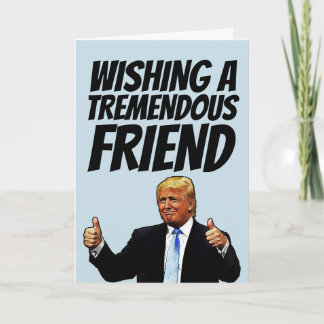 TARJETA FESTIVA DONALD TRUMP BITHDAY GREETING GREETING CARD