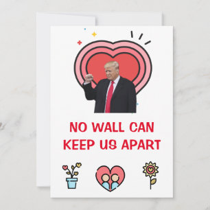 Tarjeta Festiva donald trump día de San Valentín FUNNY Holiday Car
