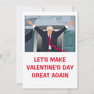 Tarjeta Festiva donald trump día de San Valentín FUNNY Holiday Car