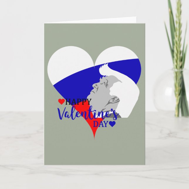 Tarjeta Festiva donald trump valentine (Anverso)