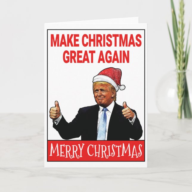 Tarjeta Festiva Donald Trump vuelve a hacer grandes Navidades (Anverso)