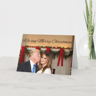 Tarjeta Festiva Donald y Melania: ¡Decimos Feliz Navidad!