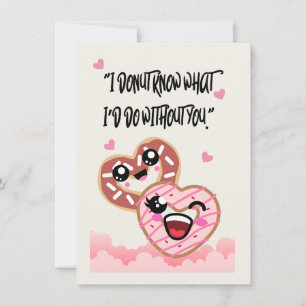 Tarjeta Festiva donas  aman  san valentin