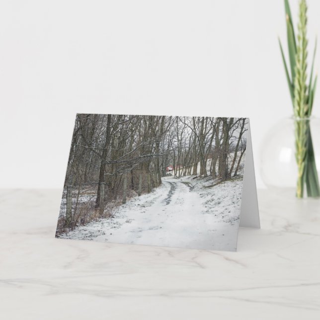 Tarjeta Festiva Donde la carretera puede llevarte (Anverso)