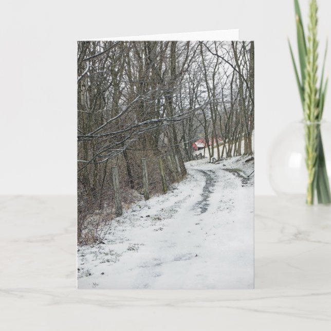 Tarjeta Festiva Donde la carretera puede llevarte (Anverso)