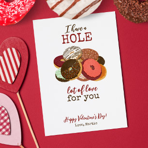 Tarjeta Festiva Donut del Día de San Valentín