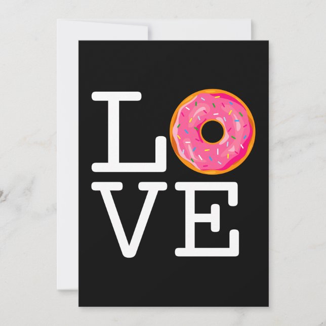 Tarjeta Festiva Donut Love (Anverso)
