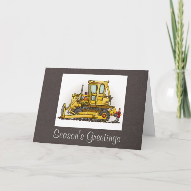 Tarjeta Festiva Dormilón de la niveladora (Anverso)