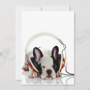 Tarjeta Festiva Dormir Bulldog suave Bulldog inglés Lover