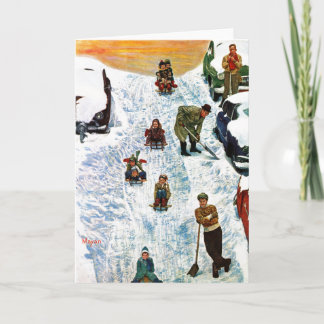 Tarjeta Festiva Dormir y cavar