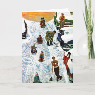 Tarjeta Festiva Dormir y cavar